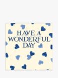 Woodmansterne Blue Hearts Wonderful Day Birthday Card