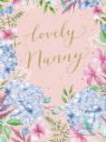 Woodmansterne Flowers Lovely Nanny Birthday Card