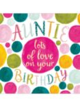 Woodmansterne Spots Auntie Birthday Card