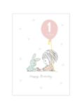Woodmansterne Touching Toes 1st Birthday Card