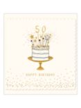 The Proper Mail Company Cake 50th Birthday Card