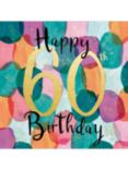 Woodmansterne Overlapping Dots 60th Birthday Card
