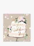 Woodmansterne Cake & Flowers Wedding Card