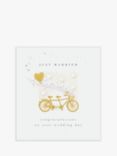 The Proper Mail Company Tandem Bike Wedding Day Card