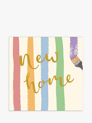 Woodmansterne Paintbrushes New Home Card