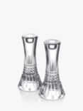 Waterford Crystal Cut Glass Lismore Diamond Candlesticks, Set of 2, H17.7cm