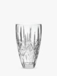 Waterford Crystal Cut Glass Marquis Sparkle Vase, H23cm, Clear