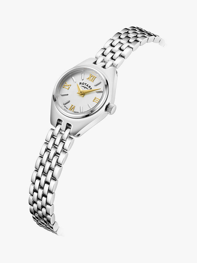 Rotary Women's Balmoral Bracelet Strap Watch, Silver LB05125/70
