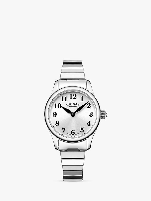 Rotary Women's Expander Bracelet Strap Watch, Silver LB05760/22