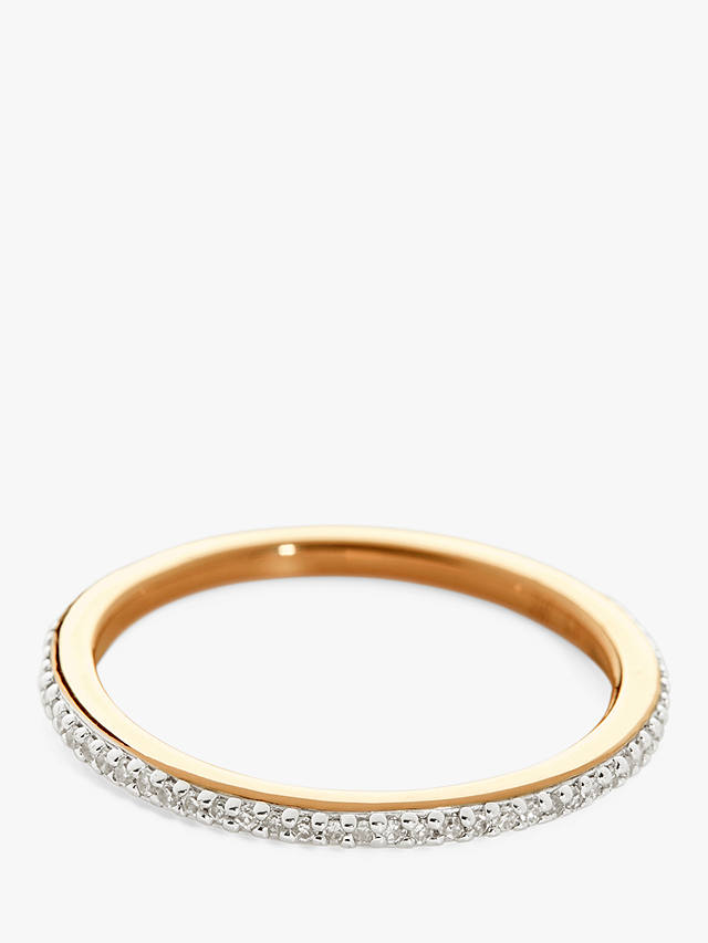 Monica Vinader Skinny Diamond Ring, Gold