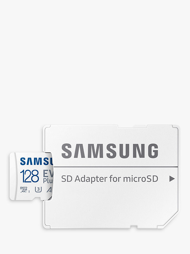 Samsung EVO Plus UHS-1, Class 10, microSDXC card, up to 130MB/s Read Speed,  128GB