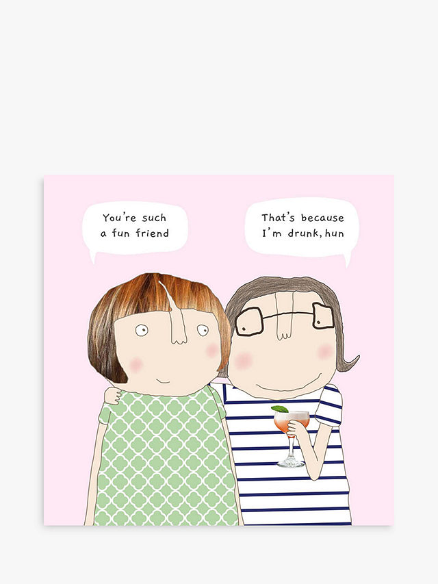 Rosie Made A Thing Fun Friend Blank Greeting Card