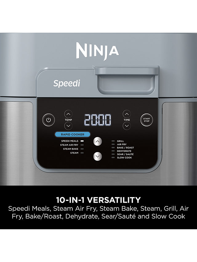 Ninja Speedi ON400UK 10-in-1 Rapid Cooker & Air Fryer, Grey