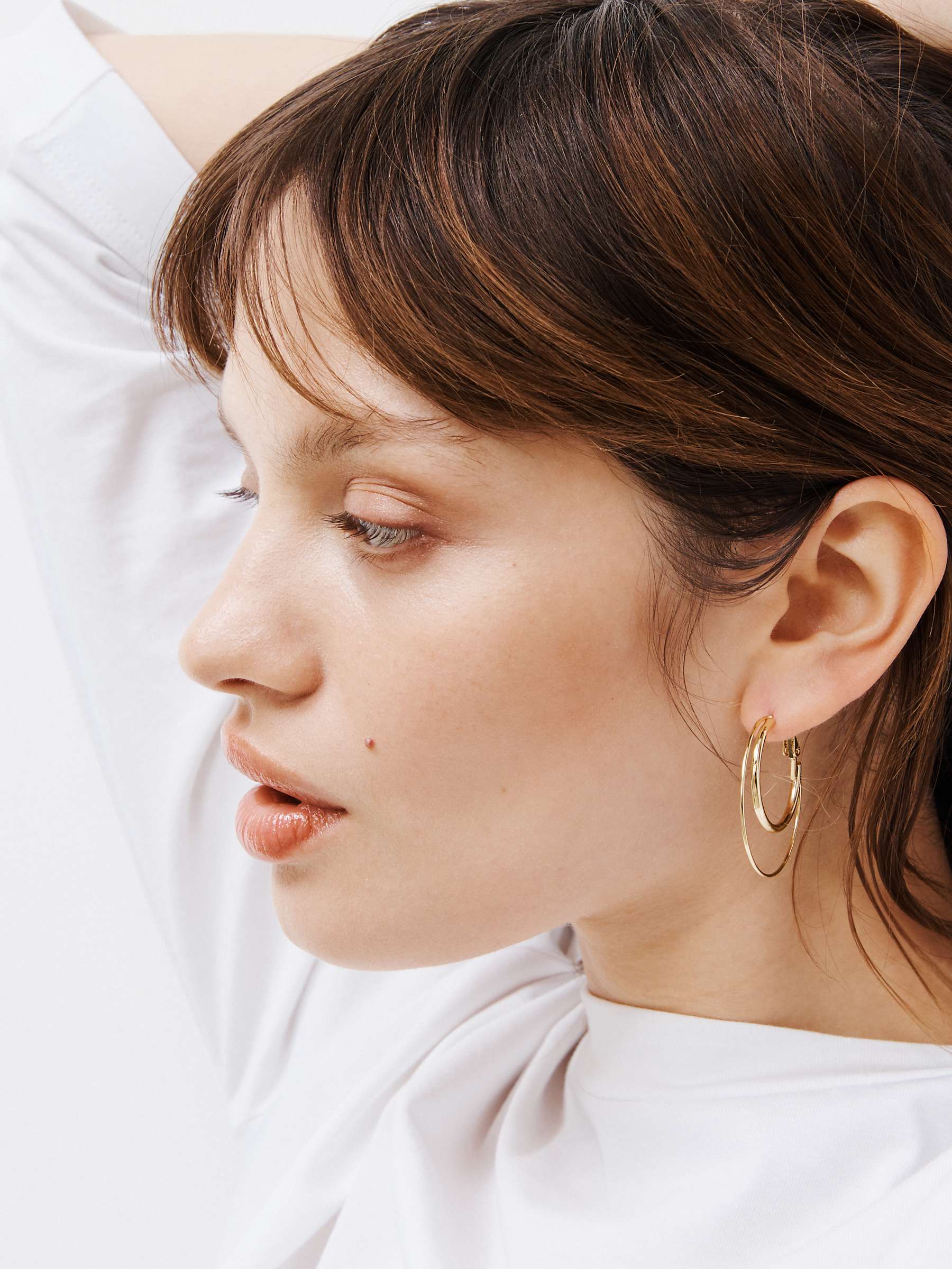 Buy John Lewis Double Hoop Earrings Online at johnlewis.com