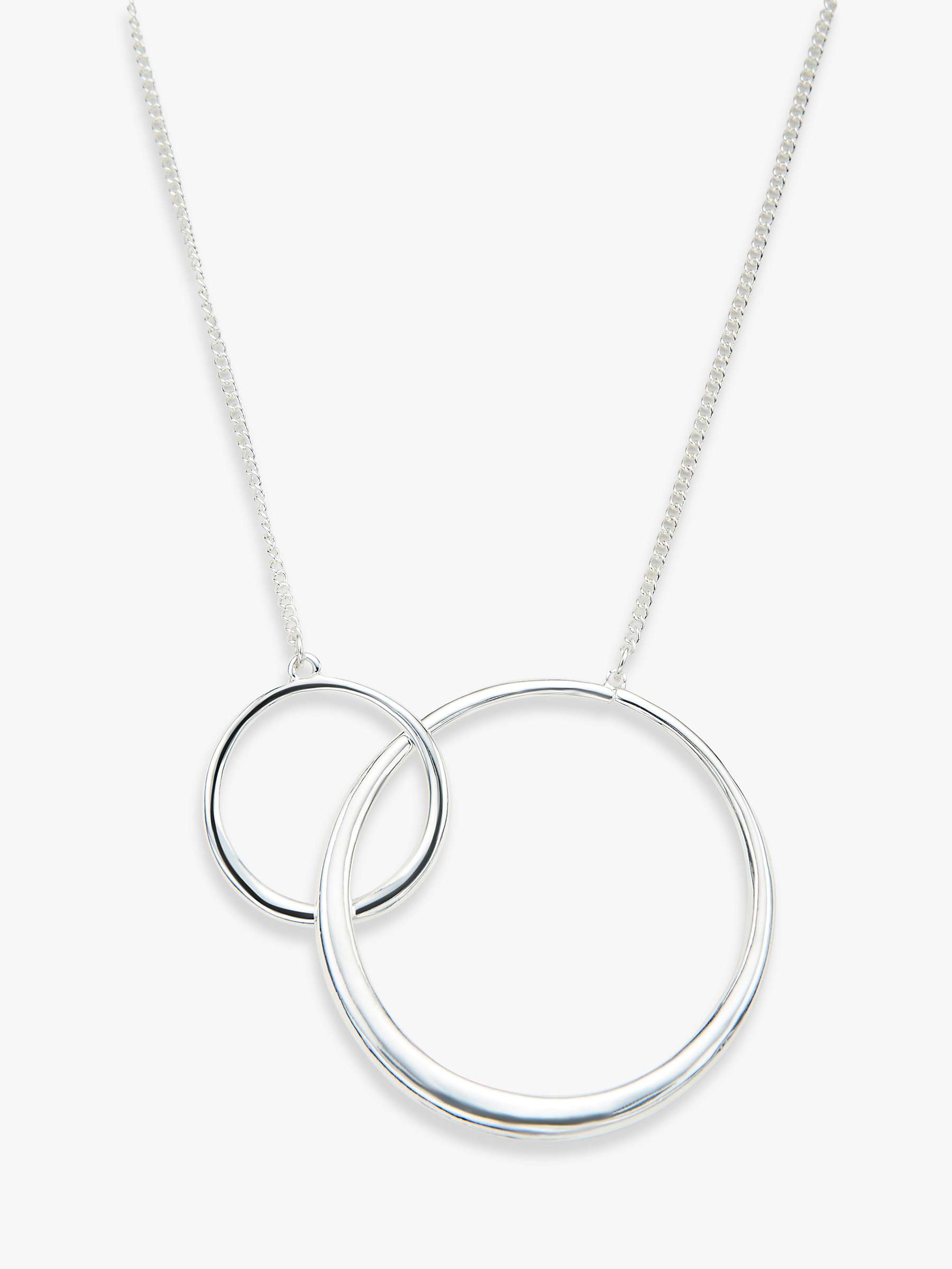 Buy John Lewis Double Circle Linked Pendant Necklace Online at johnlewis.com