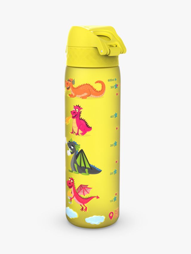 Ion8 Dragon Leak-Proof Recyclon Drinks Bottle, 500ml, Yellow/Multi