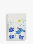John Lewis A5 Bird & Flower Spiral Bound Notebook. White/Multi