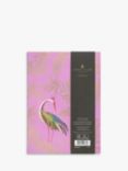 Sara Miller A5 Cranes Fabric Notebook, Pink/Multi