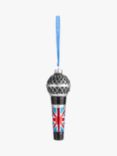 John Lewis Union Flag Eurovision Microphone Bauble