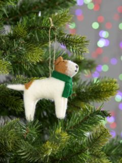 John Lewis Jack Russell in Scarf Tree Decoration