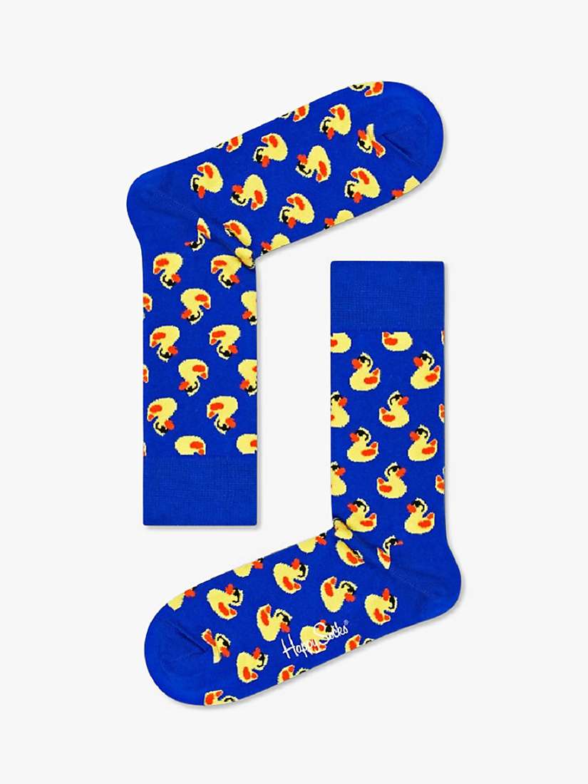 Buy Happy Socks Rubber Duck Socks, One Size, Navy Online at johnlewis.com
