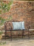Gallery Direct Matera 2-Seater Metal Garden Bench, Black