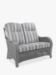 Desser Turin Rattan Striped 4-Seater Lounging Table & Chairs Set, Duke Grey