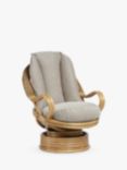Desser Viola Deluxe Swivel Rattan Rocking Chair, Beige