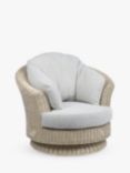 Desser Dijon Lyon Swivel Lounge Chair, Natural Pebble