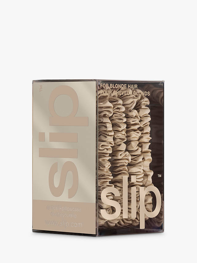Slip® Pure Silk Skinny Scrunchies, Blonde
