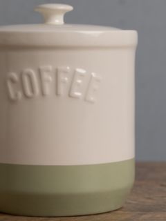 Mason Cash Stoneware Coffee Jar, 1L, Sage