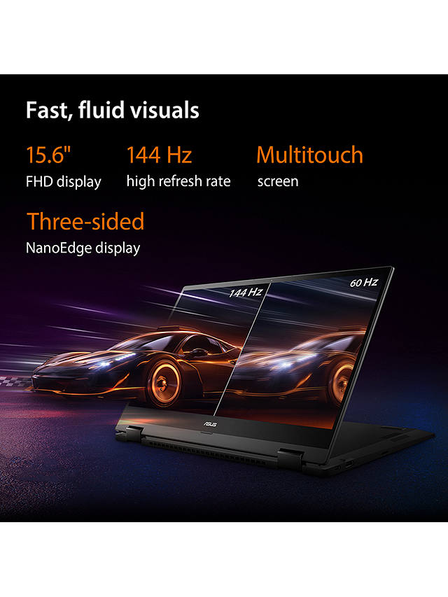 Buy ASUS Gaming Chromebook Vibe Flip CX55 Convertible Laptop, Intel Core i5 Processor, 16GB RAM, 256GB eMMC, 15.6" Full HD Touchscreen, Grey Online at johnlewis.com