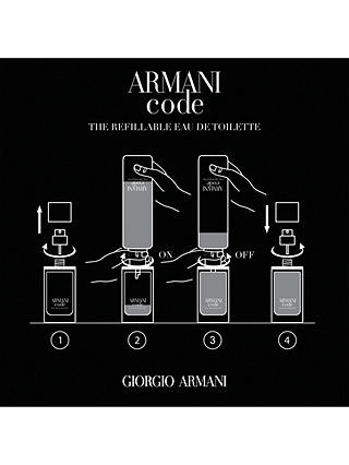 Giorgio Armani Code Eau de Toilette Refill, 150ml 4