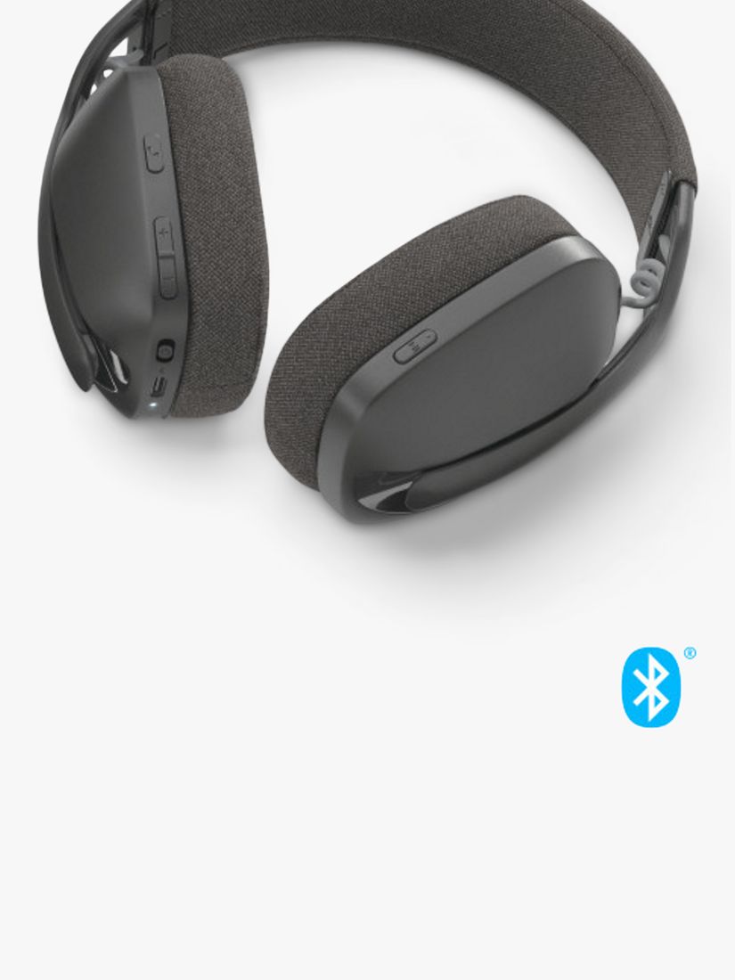 Logitech Zone Vibe 100 Wireless Bluetooth Over-Ear Headset, Graphite