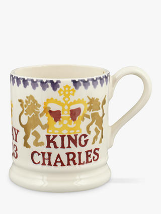 Emma Bridgewater King Charles III Coronation Half Pint Mug, 300ml, Multi