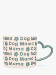 Pawsome Paws Boutique Dog Mama Mug, 300ml, Pink/Teal
