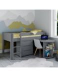 Stompa Classic Mid-sleeper Frame with Integrated Pull Out Desk & 3 Drawer Chest