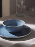 John Lewis Skye Stoneware Reactive Glaze Cereal Bowl, 17cm, Light Blue