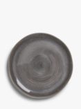 John Lewis Skye Stoneware Reactive Glaze Dinner Plate, 27.6cm, Dark Grey