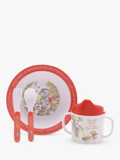 Disney Winnie The Pooh Melamine Dinnerware 4 Piece Gift Set
