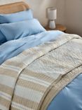 John Lewis Classic Quilted Bedspread, Lake Blue