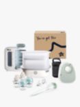 Tommee Tippee Electric Steam Steriliser, Closer to Nature Baby Bottles & Perfect Prep Day and Night Machine Ultimate Formula Feeding Kit, White