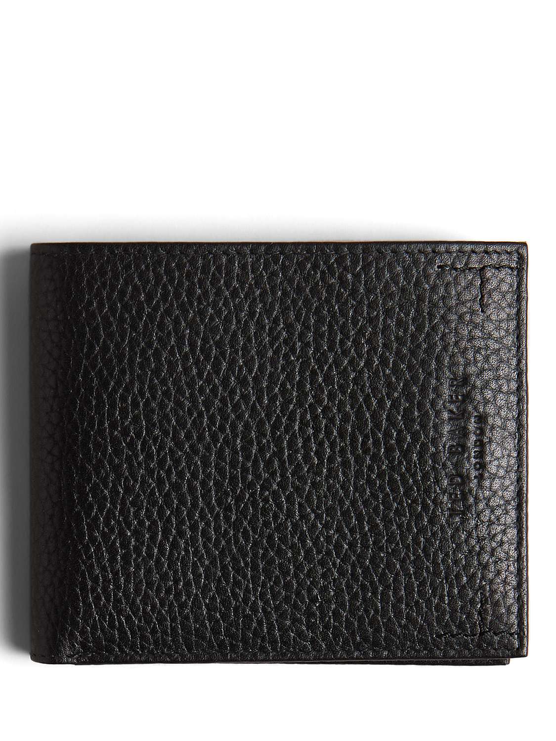 Ted Baker Leather Bifold Wallet, Black at John Lewis & Partners