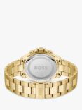 BOSS Men's Troper Chronograph Bracelet Strap Watch, Gold/ Olive Green 1514059