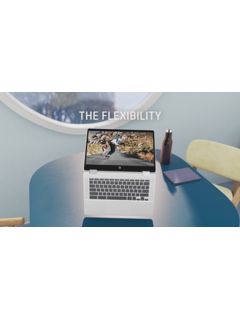HP x360 14b-cb0004na Chromebook Laptop, Intel Pentium Silver Processor, 8GB RAM, 128GB eMMC, 14" Full HD, Spruce Blue