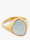 Monica Vinader Rio Aquamarine Ring, Gold