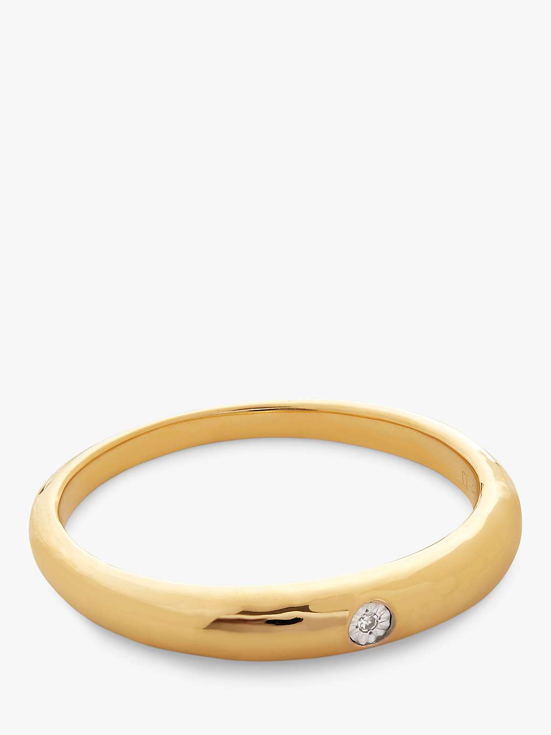 Buy Monica Vinader Deia Mini Diamond Ring, Gold Online at johnlewis.com
