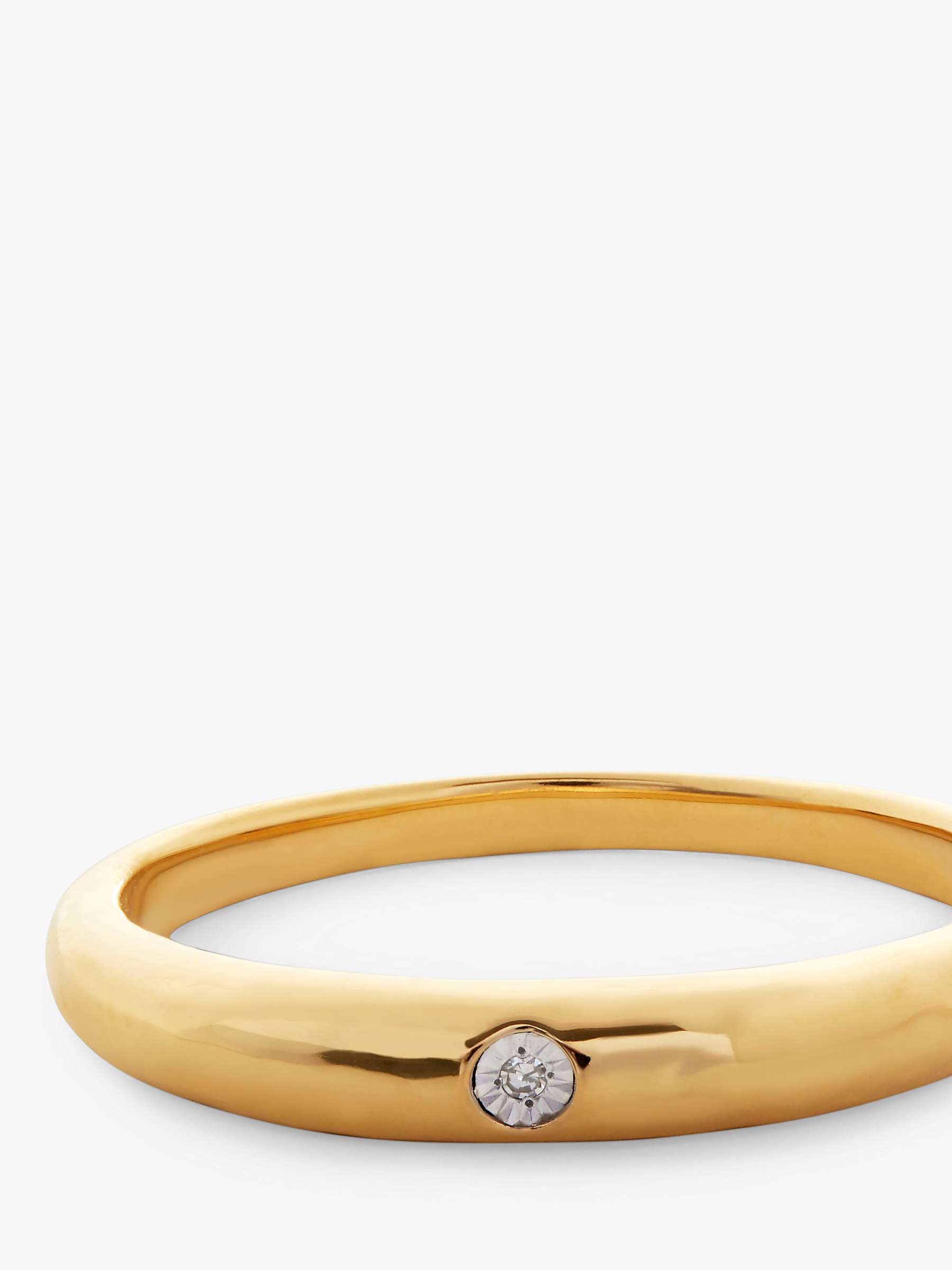 Buy Monica Vinader Deia Mini Diamond Ring, Gold Online at johnlewis.com