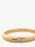 Monica Vinader Deia Mini Diamond Ring, Gold