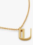 Monica Vinader Alphabet Pendant Necklace, Gold